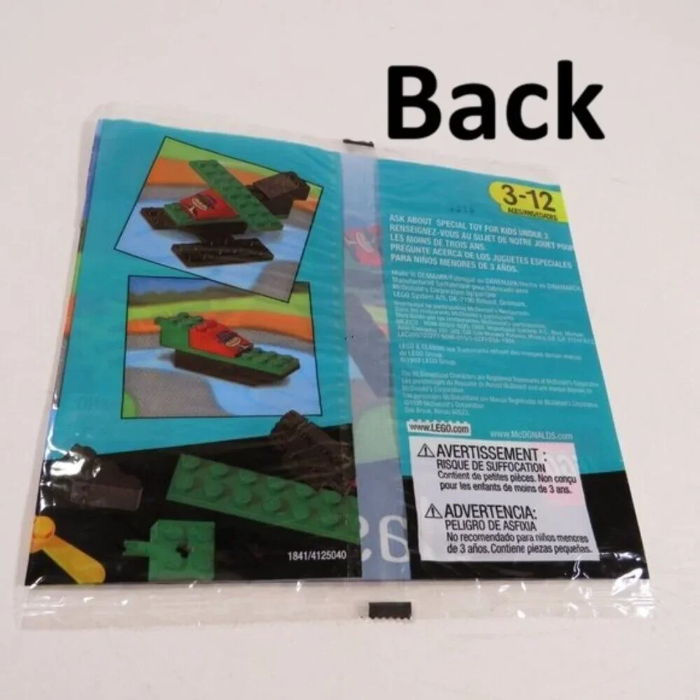 LEGO ADVERTISING - (6 items)PACKAGING Materials mostly 1999 some Lego McDonalds